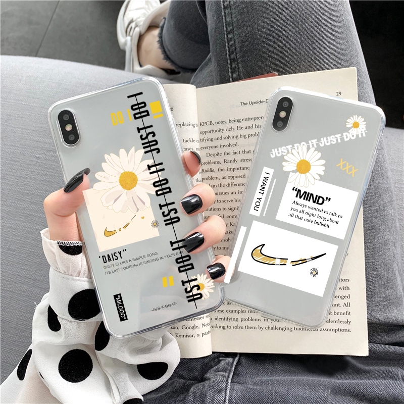 Ins Fashion Tide Daisy Samsung J7 2016 J4core J3 J6 J5 J8 J4plus phone case J310 J330 J730 J530 J710 J5pro Cover J7prime j5prime j6prime j2prime Transparent shell Silicone personality