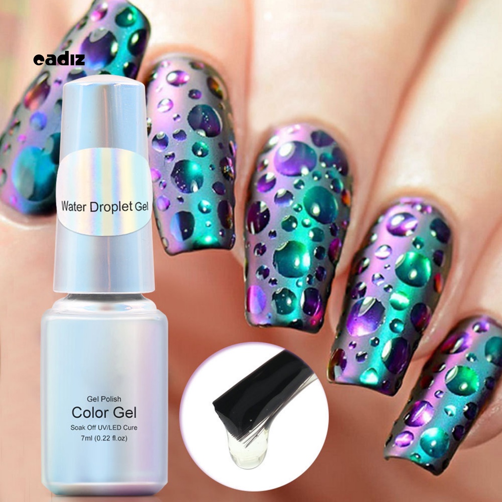 Sơn Móng Tay Nhẹ Nhàng Dạng Nhỏ Giọt Nước Đá Quý Trong Suốt