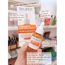 Serum Balance Vitamin C giảm thâm, sáng da 30ml