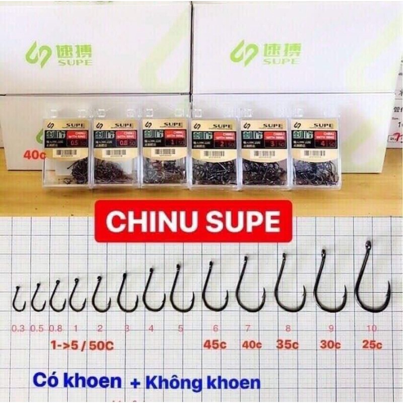 Lưỡi câu CHINU SUPE Nhật có ngạnh sắc bén