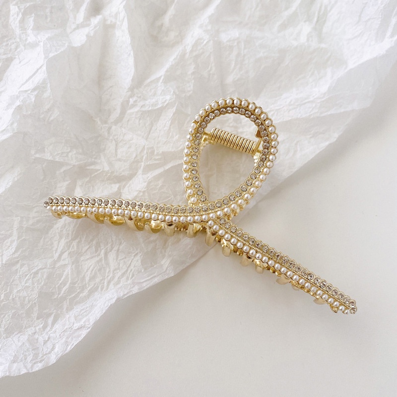 Kẹp tóc càng cua đính đá xinh xắn thời trang dành cho nữ