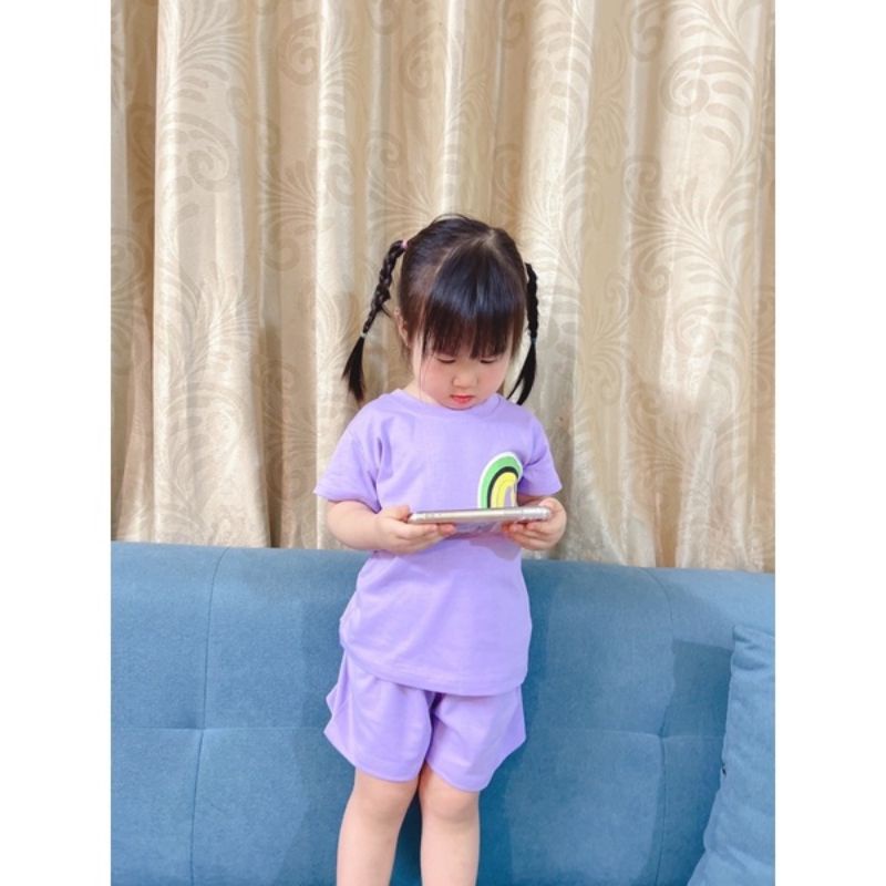 COMBO 2 BỘ HOA NHÍ COTTON CHO BÉ GÁI