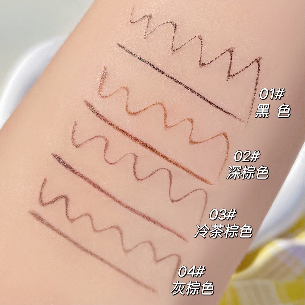 Kẻ mắt nước Sweet Mint, bút kẻ mắt đầu mảnh eyeliner màu đen nâu nội địa trung D45 - Sammi beauty