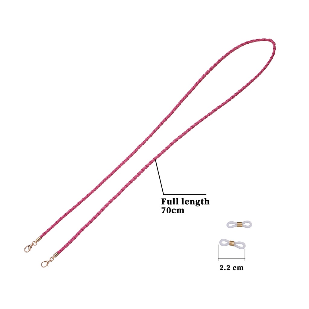 Dây Da Bện Đeo Mắt Kính Đa Năng Thời Trang Cá Tính Cho Nữ