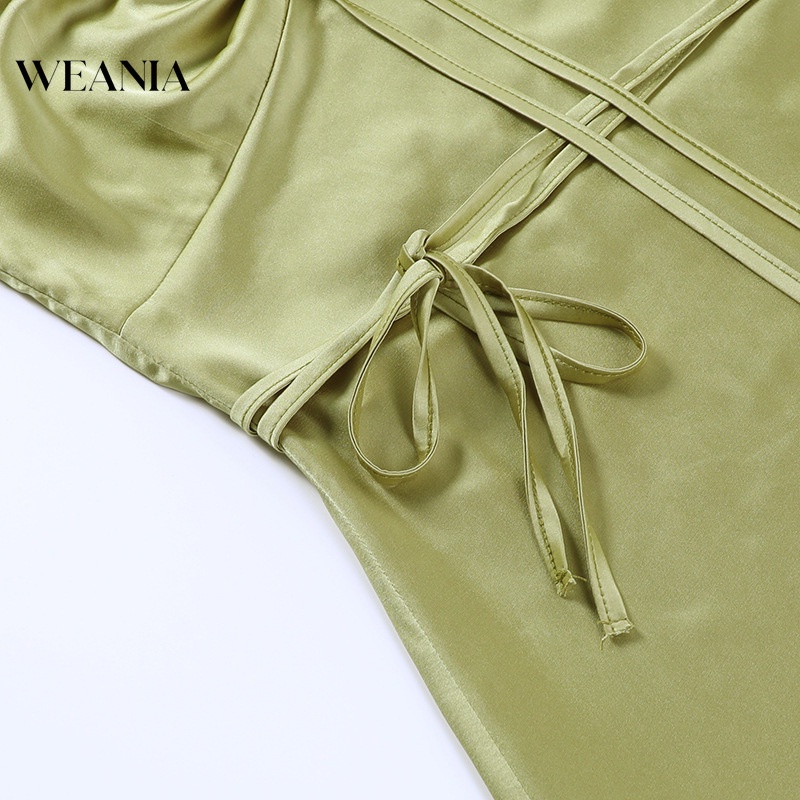 Đầm Dự Tiệc Hai Dây Vải Satin Quyến Rũ Thời Trang Mùa Hè