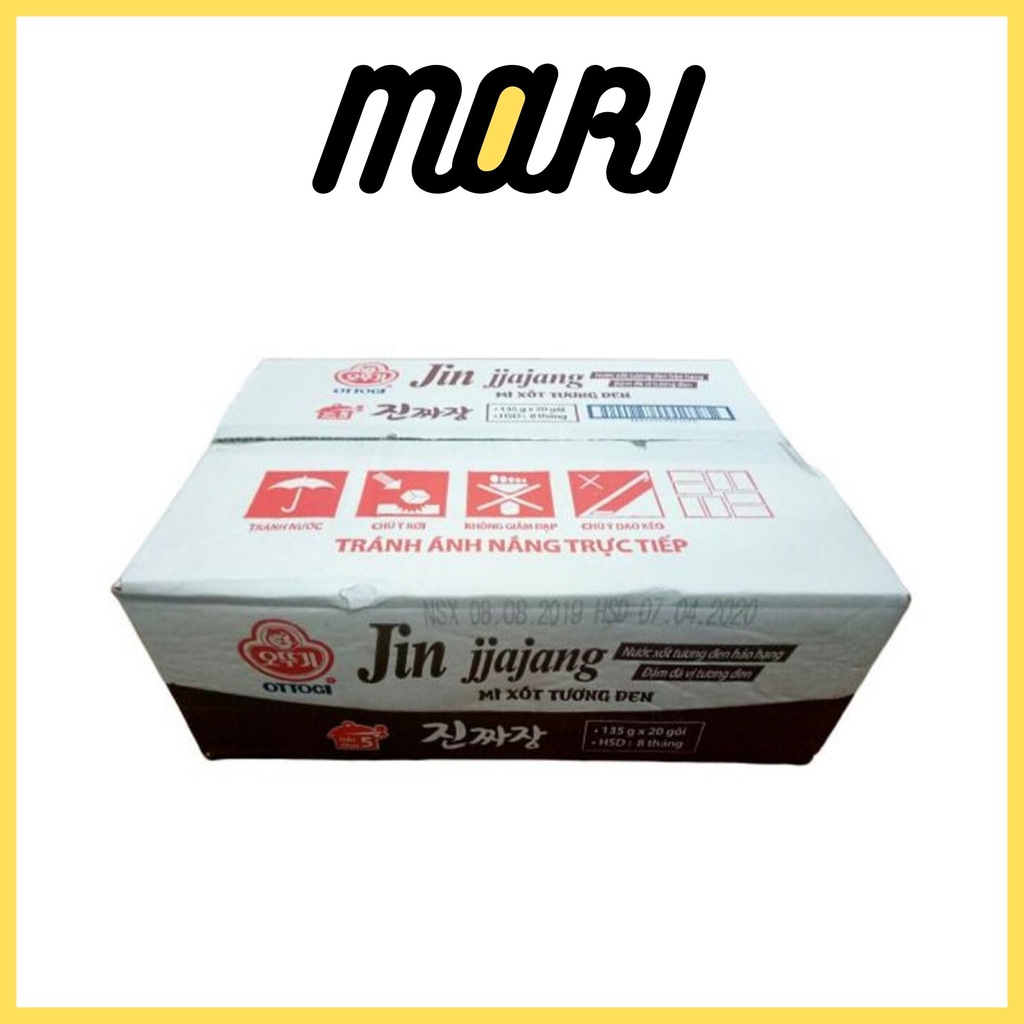 Thùng 20 gói Mì Xốt Tương Đen Ottogi 135g