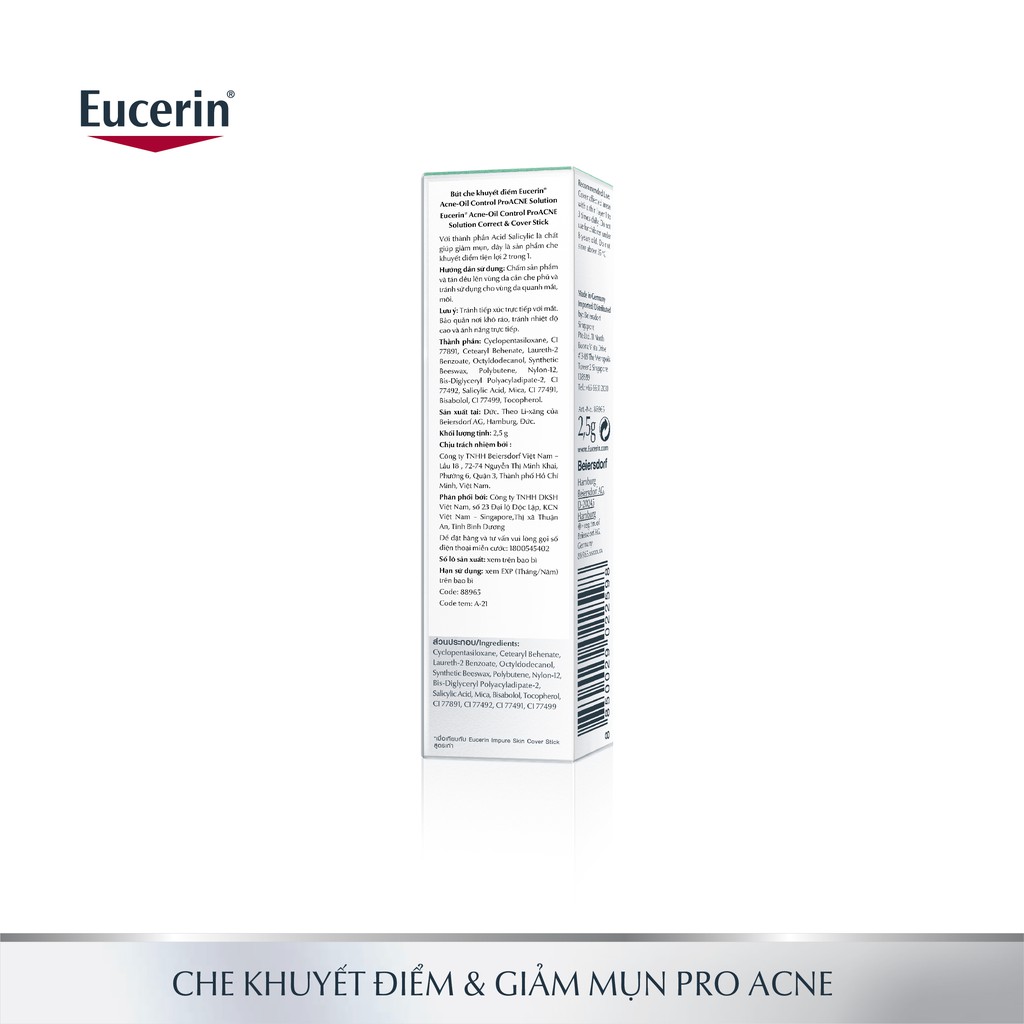 Kem che khuyết điểm Eucerin giảm mụn và vết thâm 2.5g