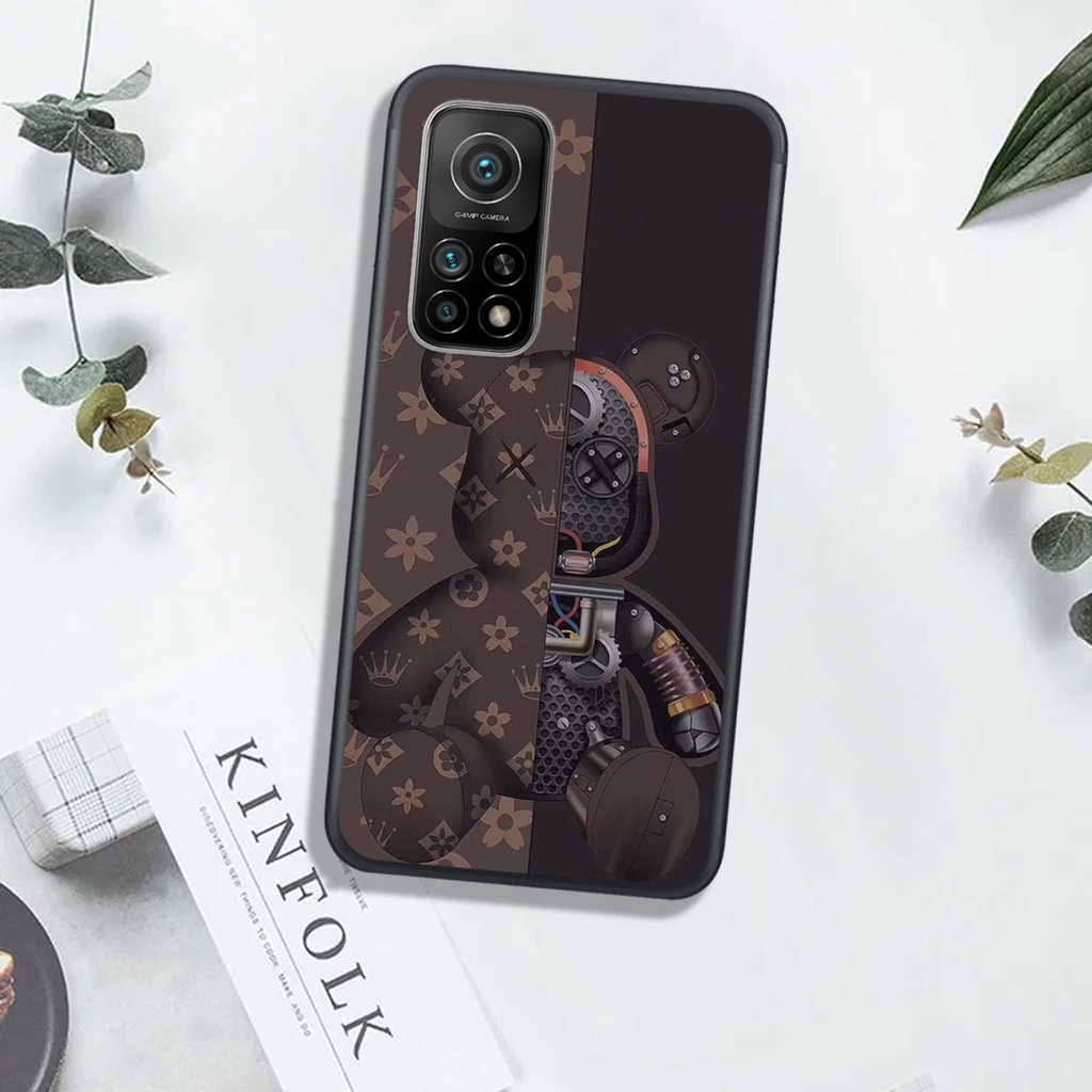 [HOT]ỐP  XIAOMI REMDI 10 - REDMI NOTE 10 4G - REDMI NTOE 10 5G , In Hình Gấu Robot họa tiết L-V màu sắc cực đẹp.