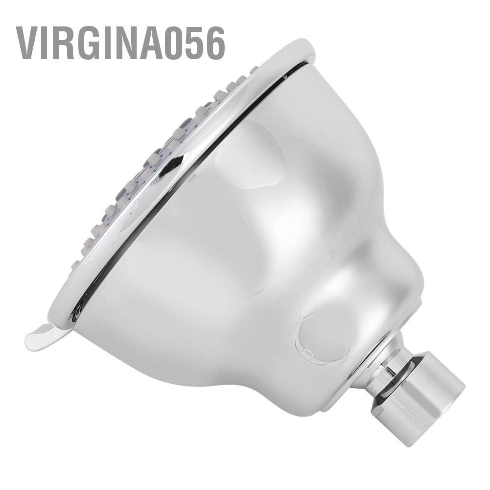 Virgina056 G1/2in 5 Functions Adjustable Shower Head Top Spray for Bathing Place Hotel