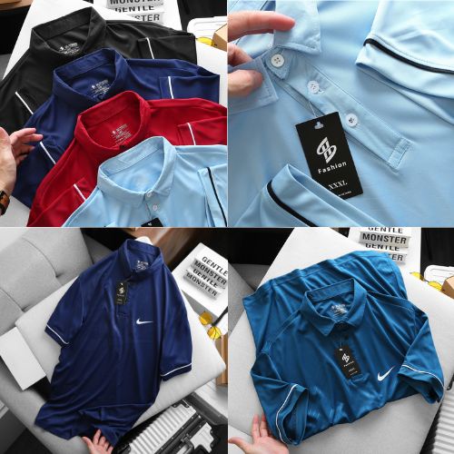 Áo Thun Nam Có Cổ Thể Thao NIK1, Thun Lạnh Poly, Co Giãn 4 Chiều ,Ép Vân Chìm Cao Cấp - KvinD_store08