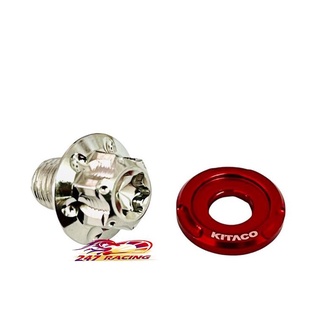 Ốc Chân Gương Kính Salaya Inox 304 tặng kèm Lông Đền Nhôm 10li ĐỎ Kitaco Siêu Rẻ Đẹp