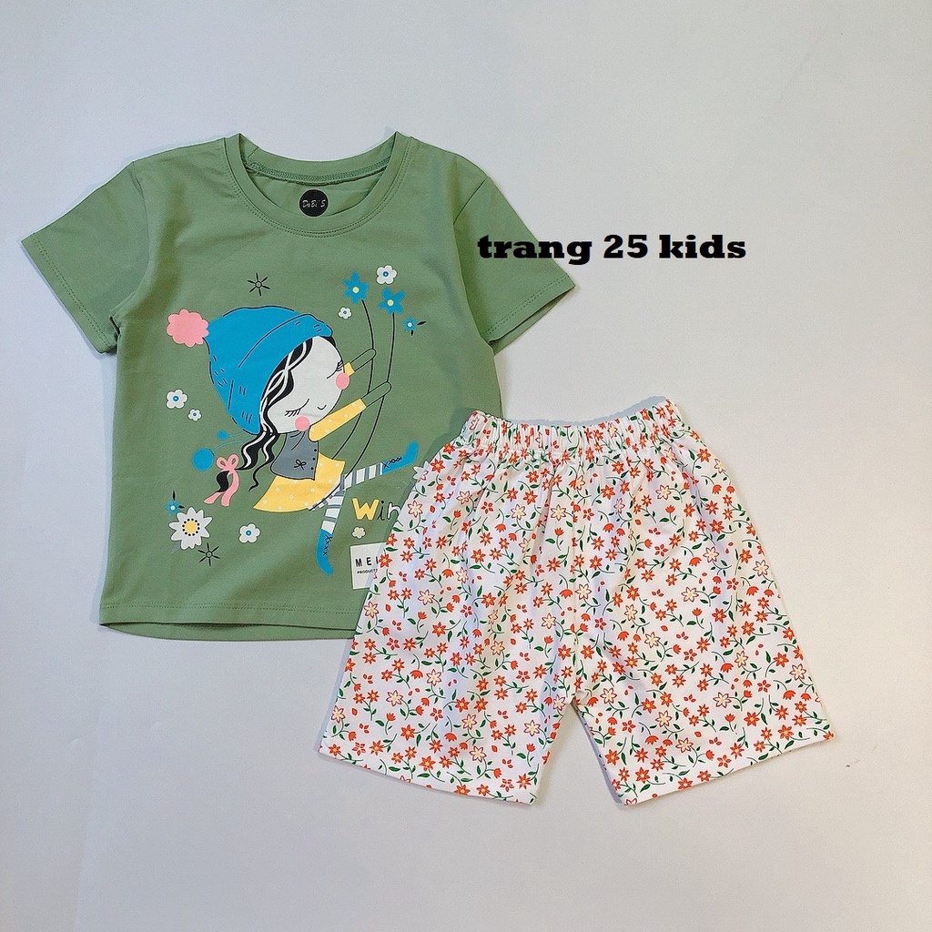 Bộ Quần Áo bé Gái chuẩn Form 12kg tới 40kg, Bộ thun cotton chất đẹp, bền , ko bai nhão AS08 -Trang 25 Kids