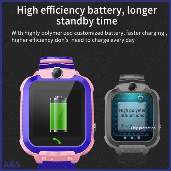 Đồng hồ thông minh Q12B chống nước sim 2G tương thích android IOS tiện dụng