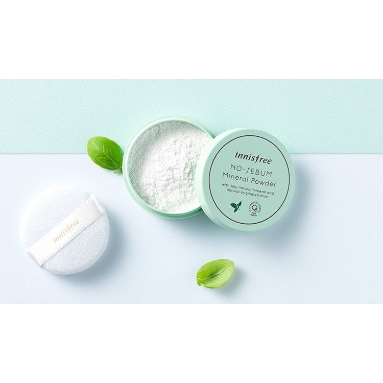[FREESHIP] Phấn Phủ Kiềm Dầu Innisfree No Sebum (Hộp Xanh) Chính Hãng MPLULU08 | BigBuy360 - bigbuy360.vn