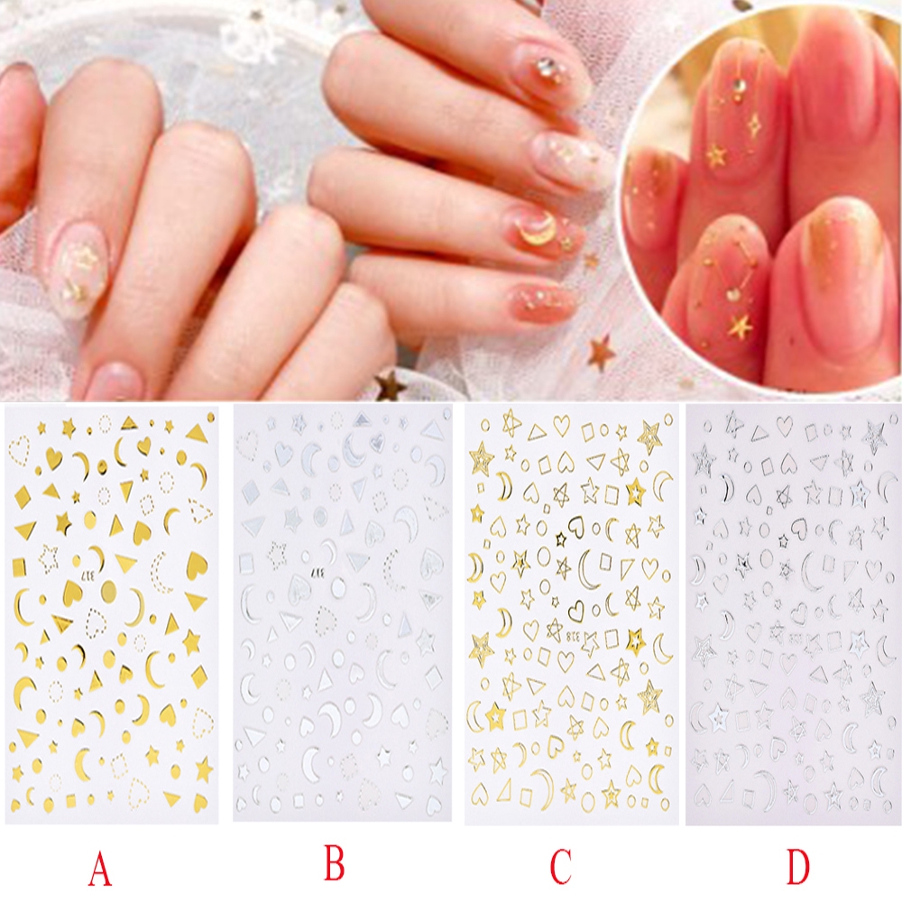 Nhãn dán móng họa tiết xinh xắn dễ thương