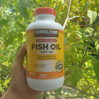 Viên Uống Fish Oil 1000mg Dầu Cá Kirkland 400 Viên