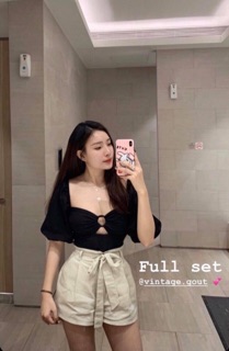 💋Áo Kiểu Voan Phối Khoen ( Có Mút Ngực)