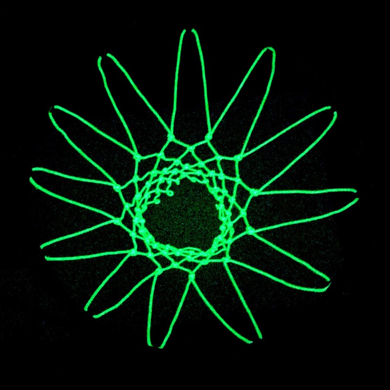 Lưới Chơi Bóng Rổ Bện 12 Sợi Nylon Phát Sáng Trong Nhà / Ngoài Trời