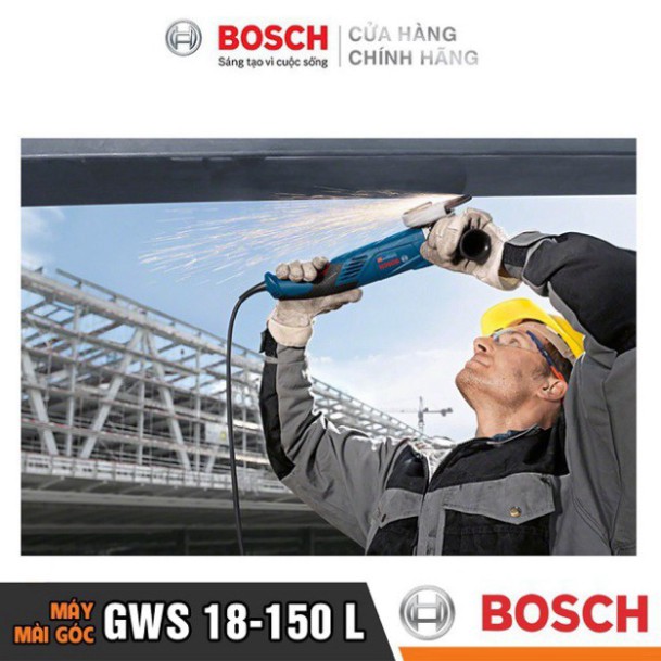 [HÀNG CHÍNH HÃNG] Máy Mài Góc Bosch GWS 18-150 L (150MM-1800W) , Giá Cạnh Tranh, Chất Lượng Hàng Đầu