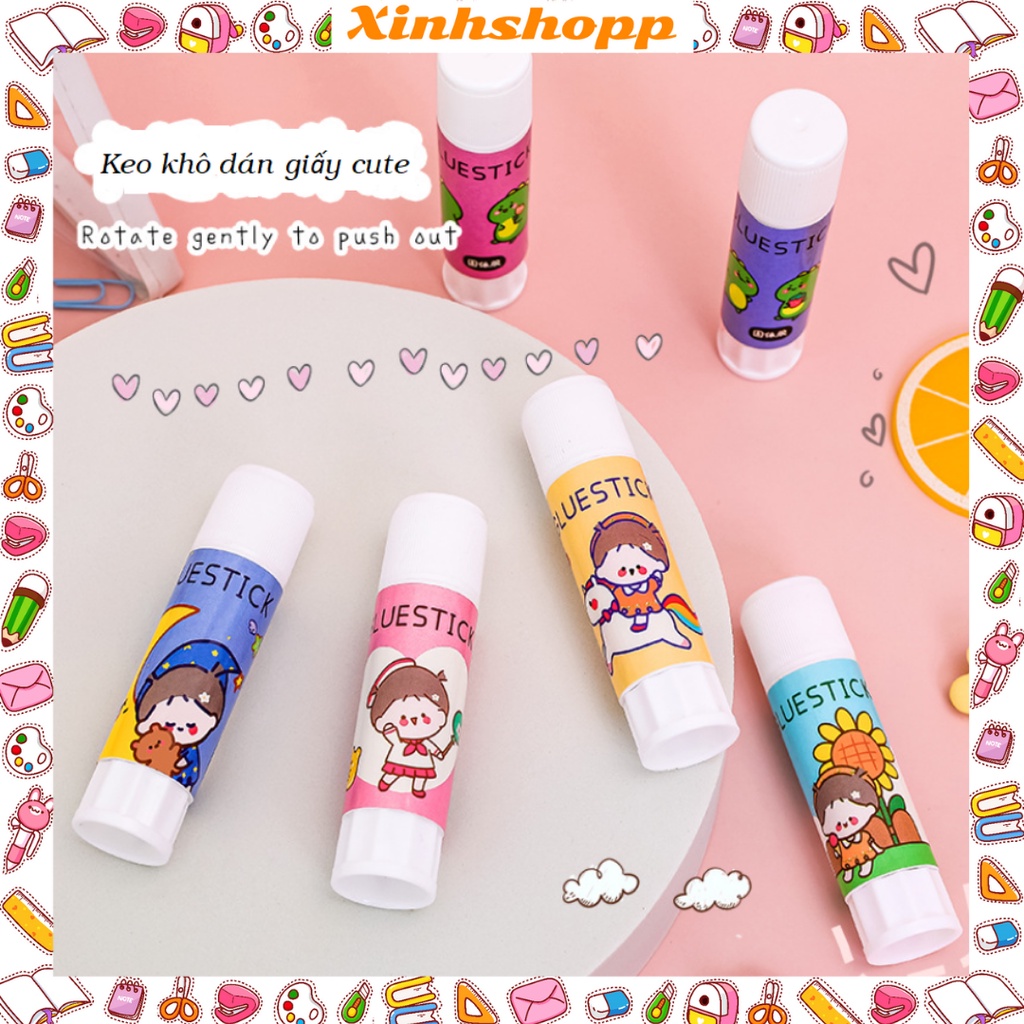 Keo Khô Dán Giấy Dễ Thương