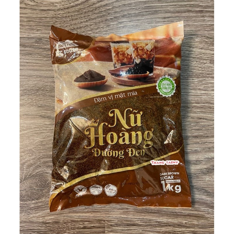 Đường đen Nữ Hoàng Biên Hòa gói 1kg, làm trân châu đường đen cực ổn