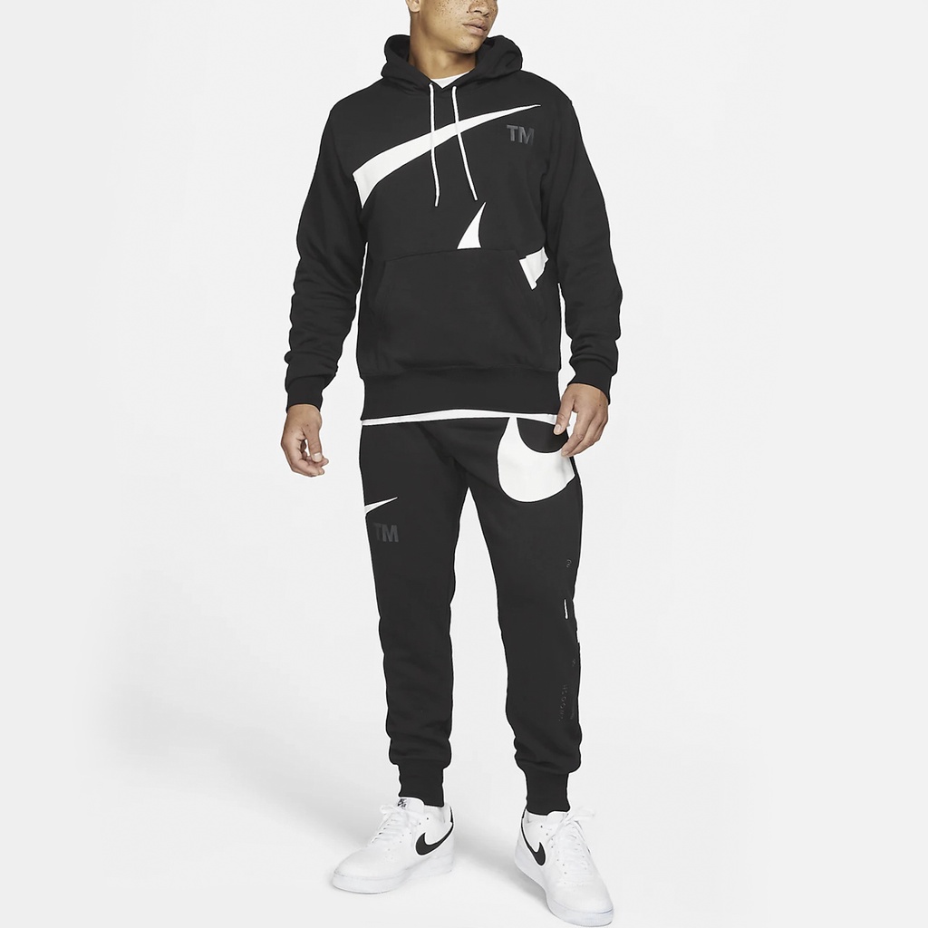 ÁO KHOÁC NIKE SWOOSH BRUSHED HOODIE - BLACK