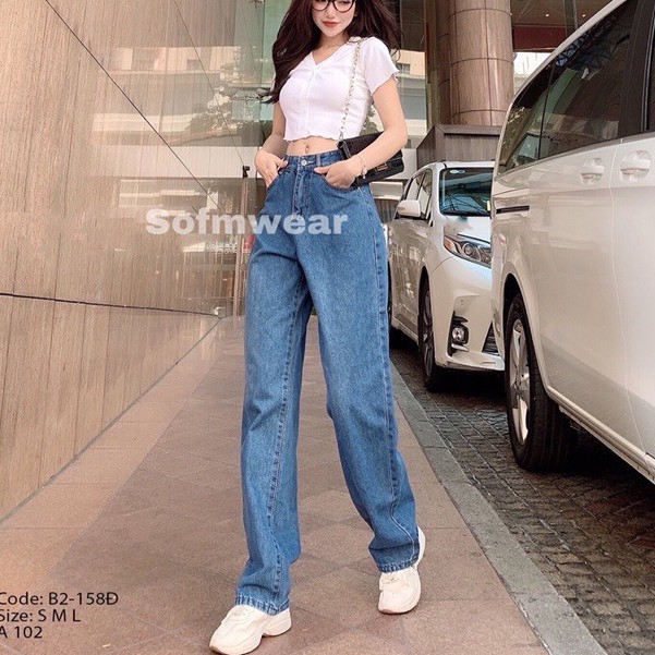 Quần Jean Nữ Ống Rộng Tiqi Nhiều Mẫu | BigBuy360 - bigbuy360.vn