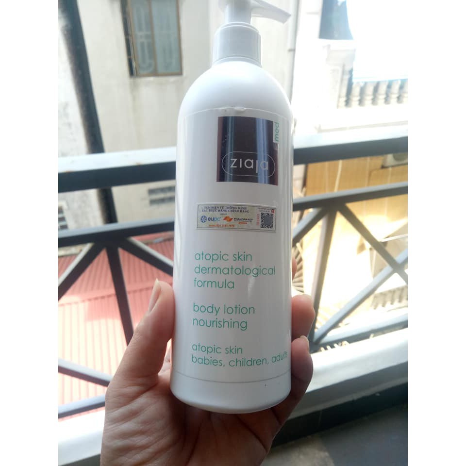Dưỡng Ẩm Ziaja  Mẫu Mới Cho Da Nhạy Cảm Da Liễu Khuyên Dùng - Ziaja Med Atopy 400ml