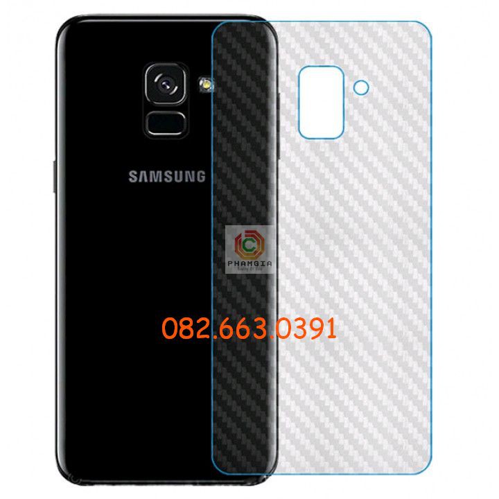 Miếng dán mặt lưng skin carbon Samsung Galaxy A8 2015/ A8 2018/ A8 Plus