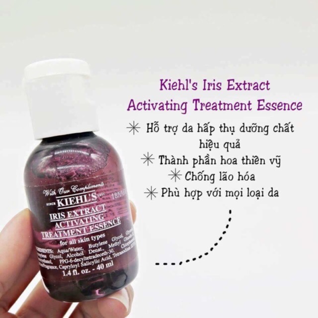 Nước thần Iris Extract Activating Treatment Essence Kiehl's