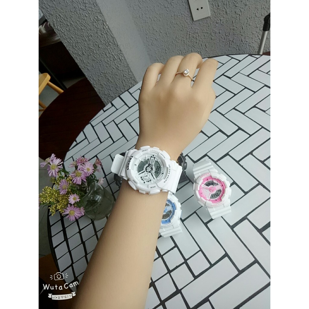 Đồng Hồ Nam Nữ Thể Thao Shhors Điện Tử Dây Cao Su SA011h 50gr | BigBuy360 - bigbuy360.vn