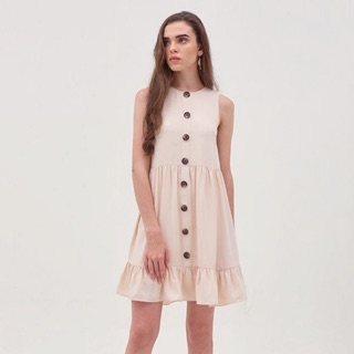 Marc Fashion - Đầm Marc form suông rã bèo tùng nhấn nút