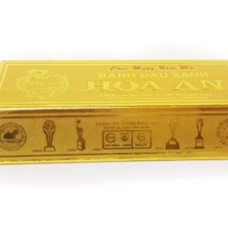 (Hàng bán tết) Thỏi vàng Bánh đậu xanh Hòa An 500g