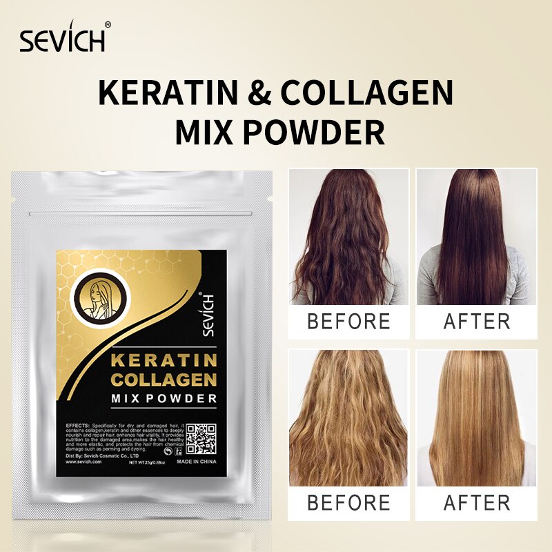 Bột SEVICH bổ sung collagen hỗn hợp phục hồi tóc 25g