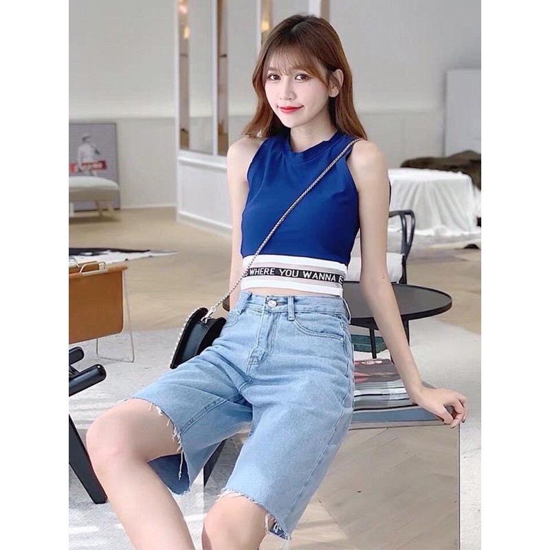 Quần jean ngố trơn 65-95kg