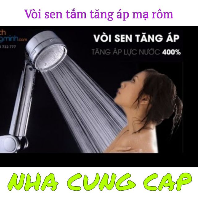 VÒI SEN TẮM TĂNG ÁP MẠ RÔM CAO CẤP