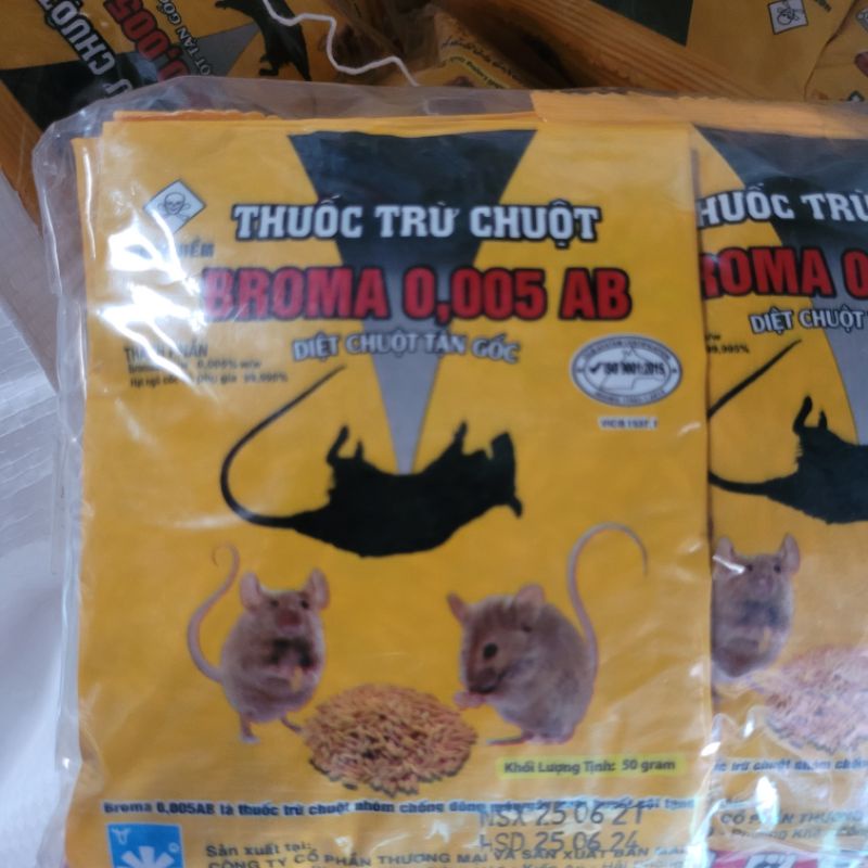 Thuốc diệt chuột BROMA 0.005AB chết chuột mạnh ( sỉ giá tốt)