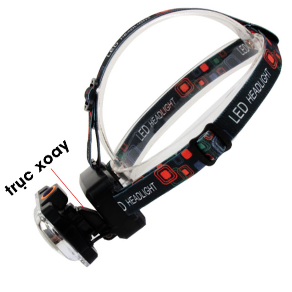 Đèn pin đèn đội đầu 2 trong 1 vừa đèn pin vừa COB có chớp có led sài pin sạc 18650 ,có dây cáp có dây đeo đầu thun có gi | BigBuy360 - bigbuy360.vn