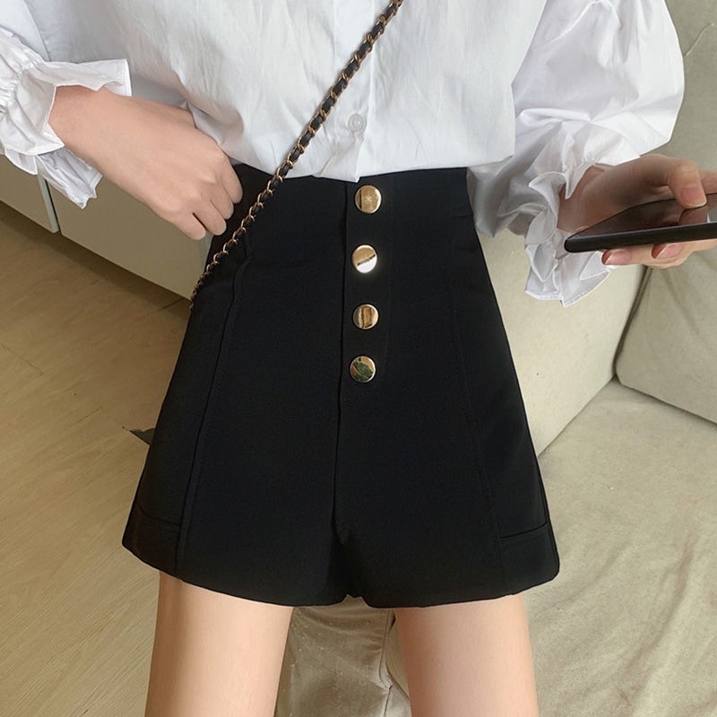 Quần Short nữ 4 khuy đồng  cạp siêu cao ,quần sooc đùi