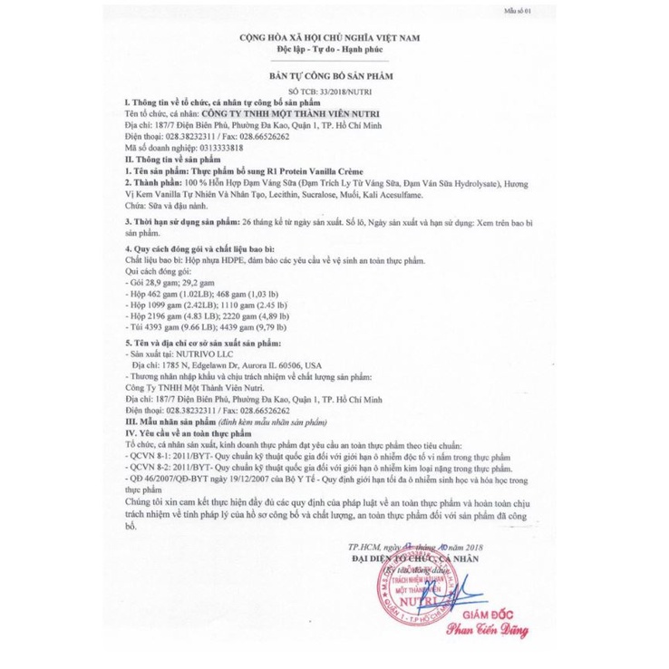 RULE 1 PROTEIN 5LB  - SỮA TĂNG CƠ - TĂNG CÂN HIỆU QUẢ