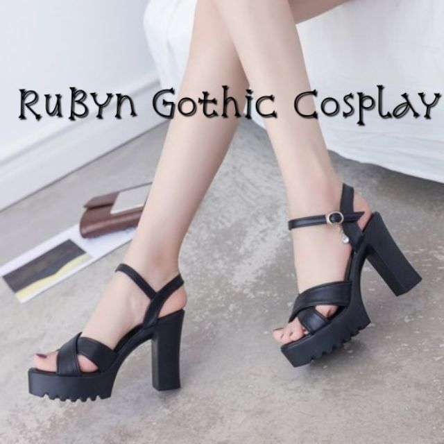 [CÓ SẴN] 🍁 Giày cao gót lolita tiểu thư ulzzang 8cm siêu nhẹ  (Tài khoản Shopee duy nhất: gothic.cosplay )