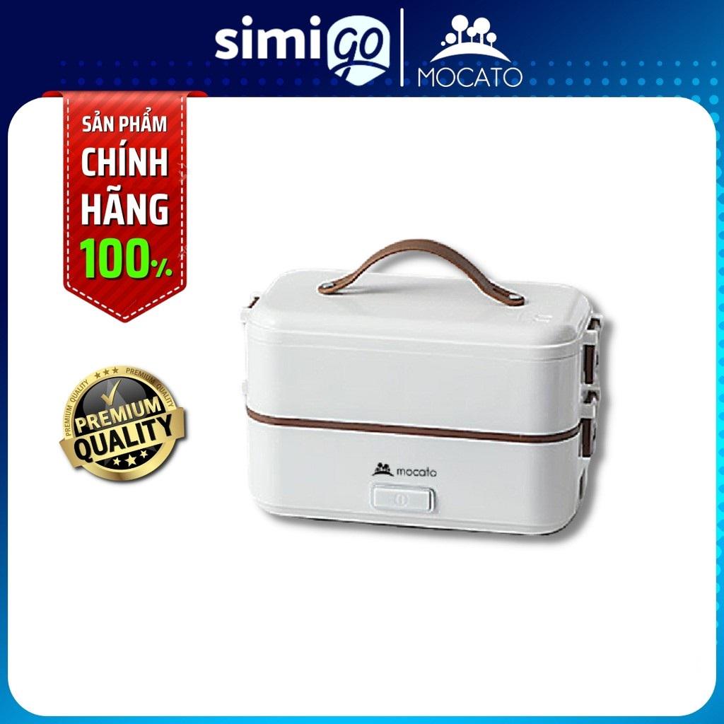 Hộp đựng cơm cắm điện Mocato M601 inox 304 cao cấp, nồi nấu cơm 2 tầng tự sôi mini văn phòng hâm nóng giữ nhiệt đa năng