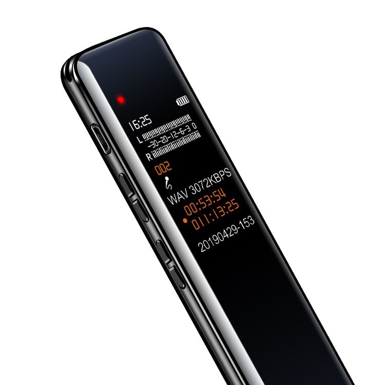 Digital Voice Recorder A618 - Máy ghi âm mini góc bo cong sang trọng bộ nhớ trong 8G