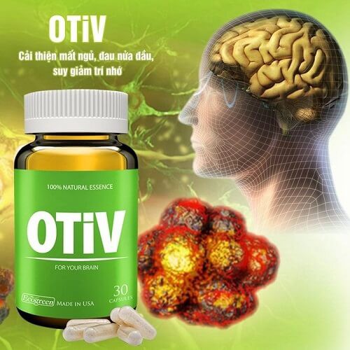 OTIV giúp bổ não cải thiện mất ngủ đau nửa đầu suy giảm trí nhớ phòng ngừa và giúp cải thiện các bệnh lý mạch máu não