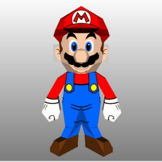 Mô hình giấy Mario [super Mario bros]