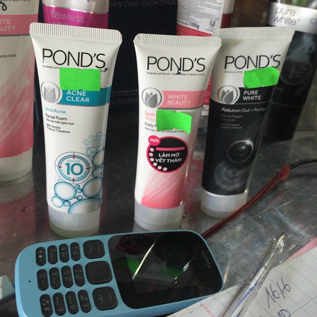 sữa rửa mặt pond's 50g ( trắng , hồng, đen)