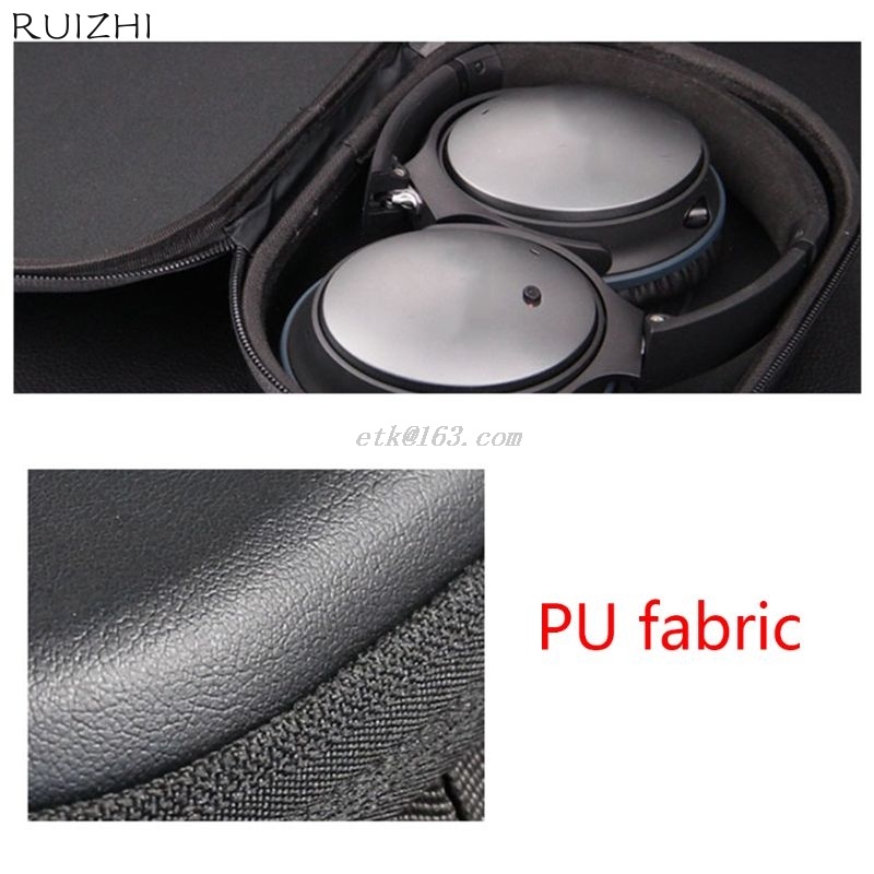 Hộp đựng tai nghe Bose QC15 QC25 QC35 bằng da PU có móc khóa