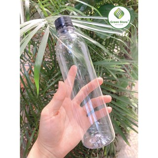 Chai 500ml Đựng Trà Sữa/ Chai Nhựa Tròn 500ml