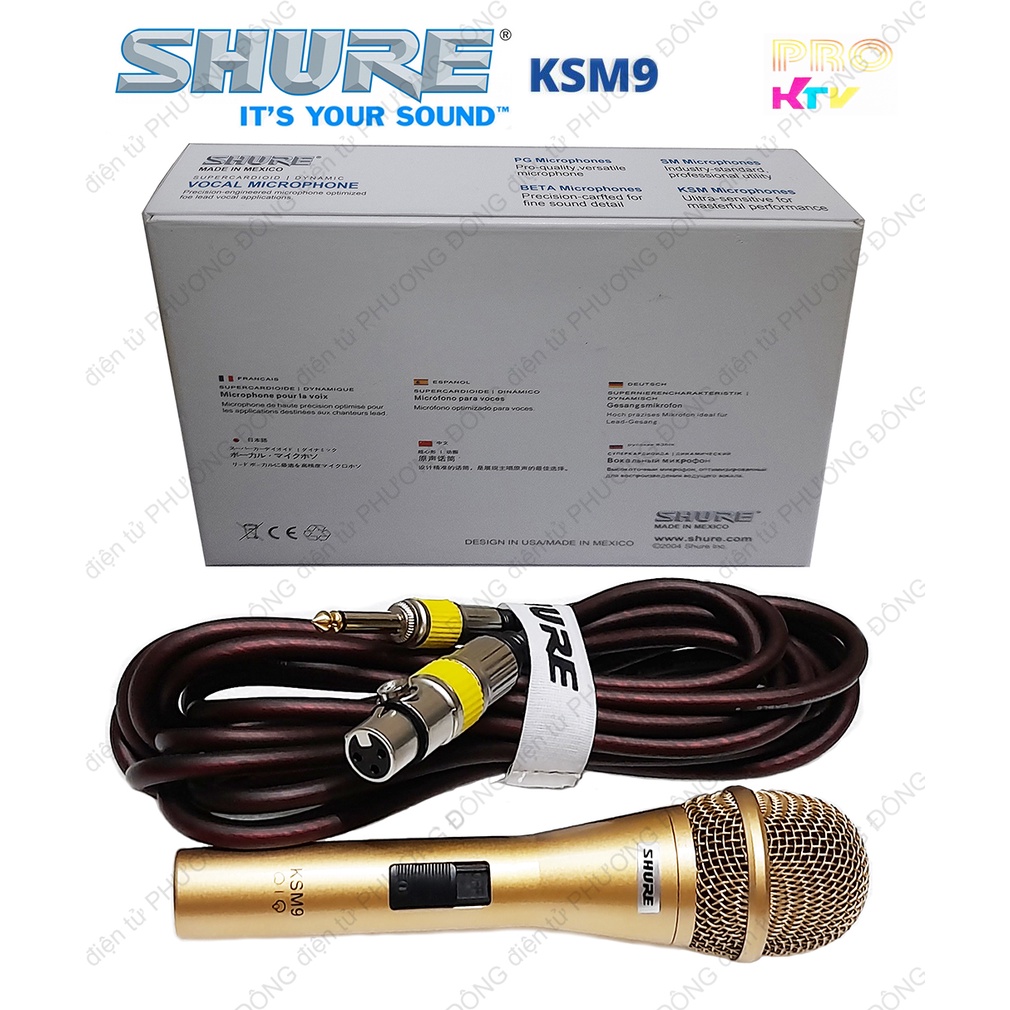 Micro có dây SHURE KSM9 cao cấp Pro KTV
