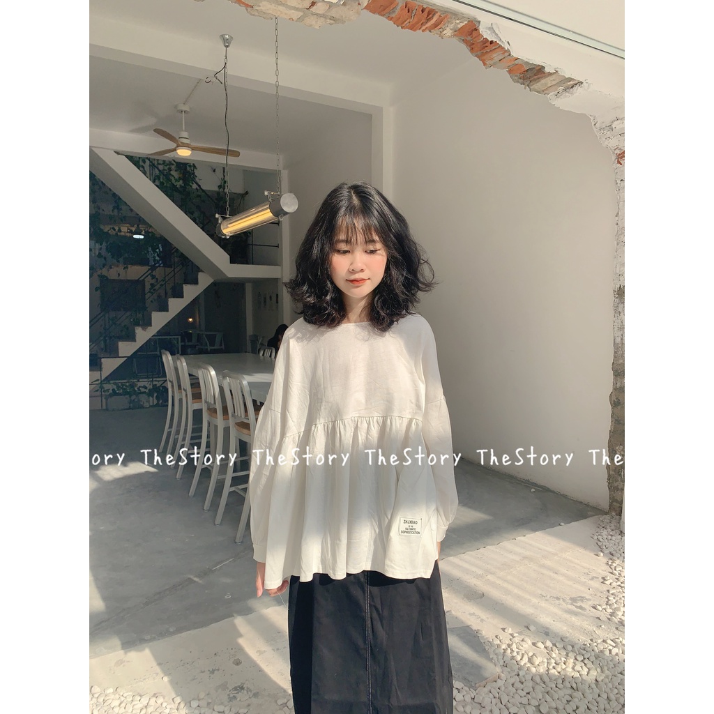 [STR] [ẢNH THẬT SHOP CHỤP] Áo babydoll logo A2398
